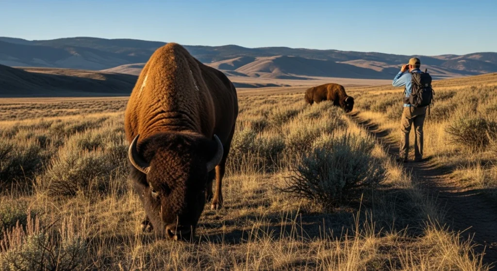 How to Find Wild Bison on Antelope Island near Salt Lake City