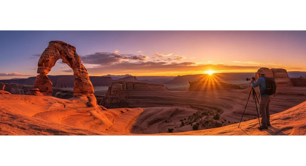Moab Arches tours photography guide: choosing sunrise or sunset