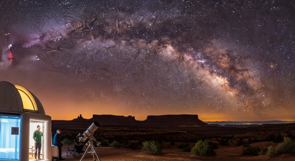 Moab astronomy nights with guided stargazing and a portable planetarium experience