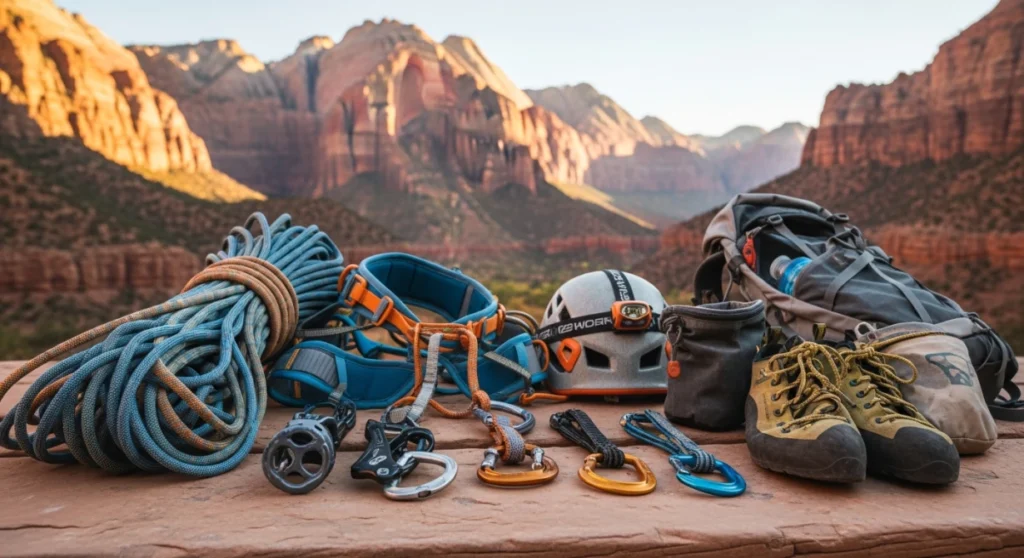 Getting Ready for Your First Guided Climbing Day in Zion with Gear Included
