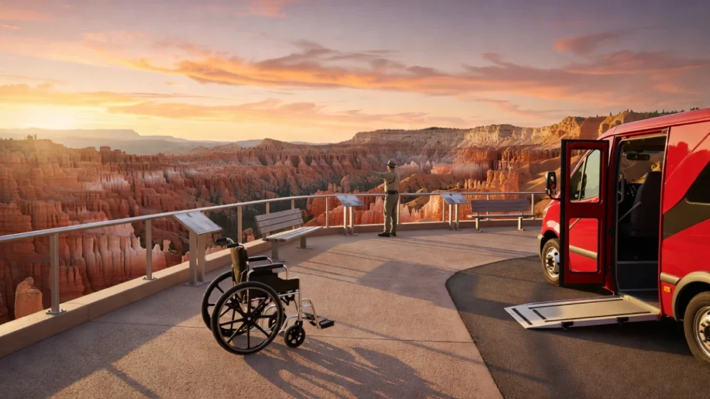 Bryce Canyon Accessible Sunset Viewpoints and Shuttles for Wheelchair Users